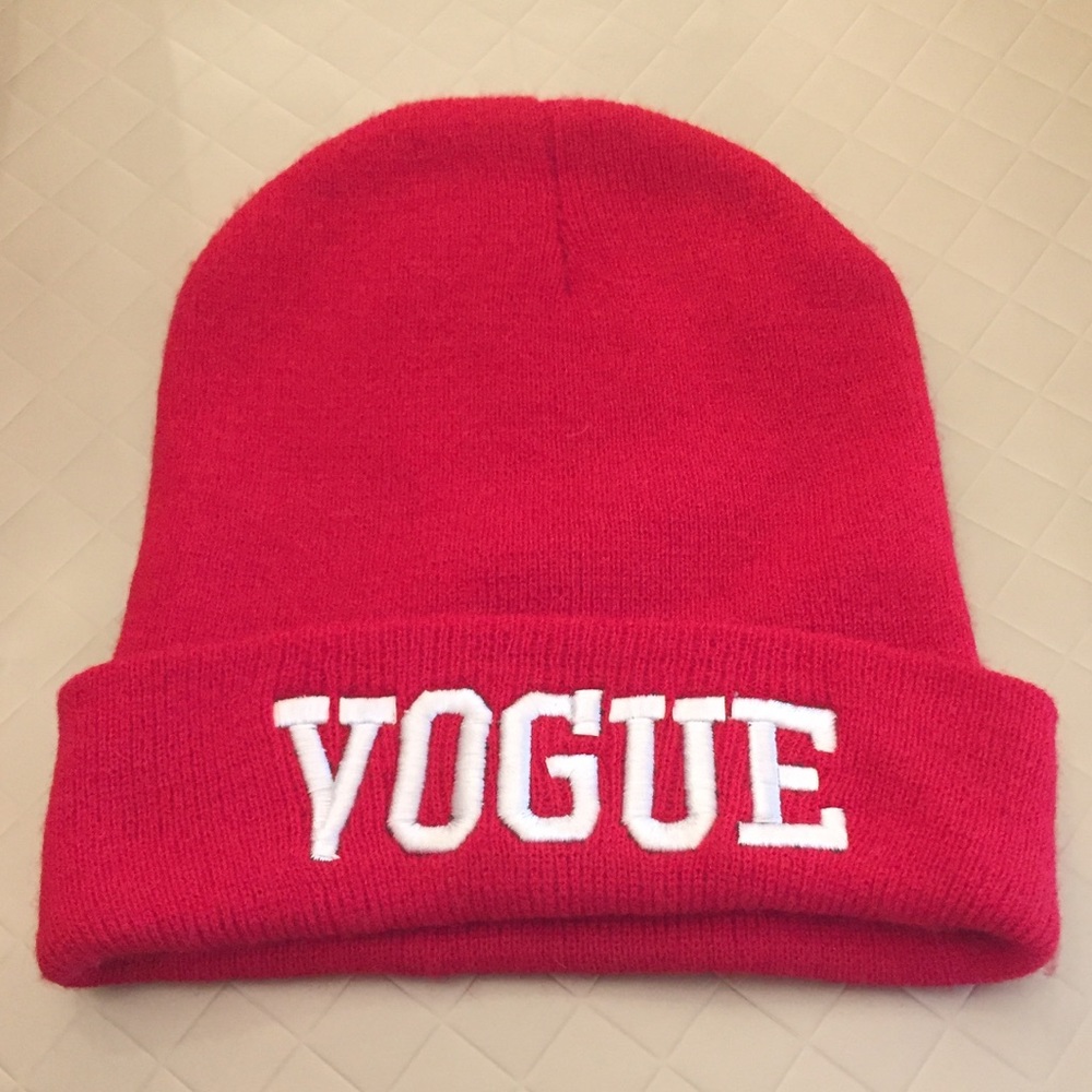 Rare, High Fashion • “VOGUE” Beanie • SEALED & NEW - Picture 3 of 4